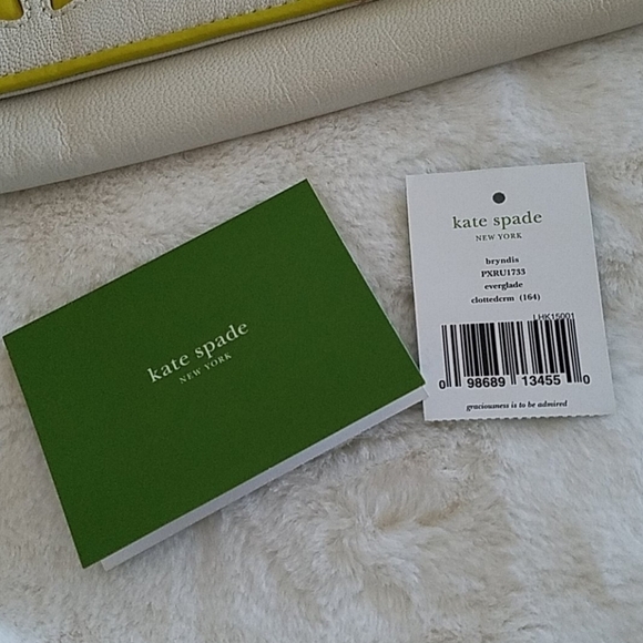 VINTAGE KATE SPADE BRYNDIS DRAGONFLY WHITE CLUTCH PURSE COLLECTORS